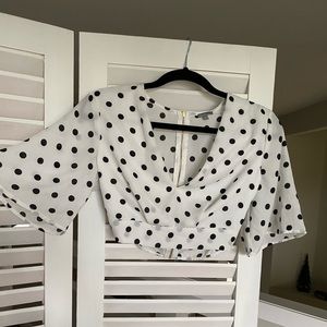 Polka dot crop top